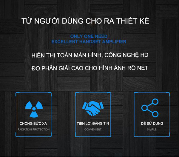 Kính phóng to màn hình điện thoại 4D